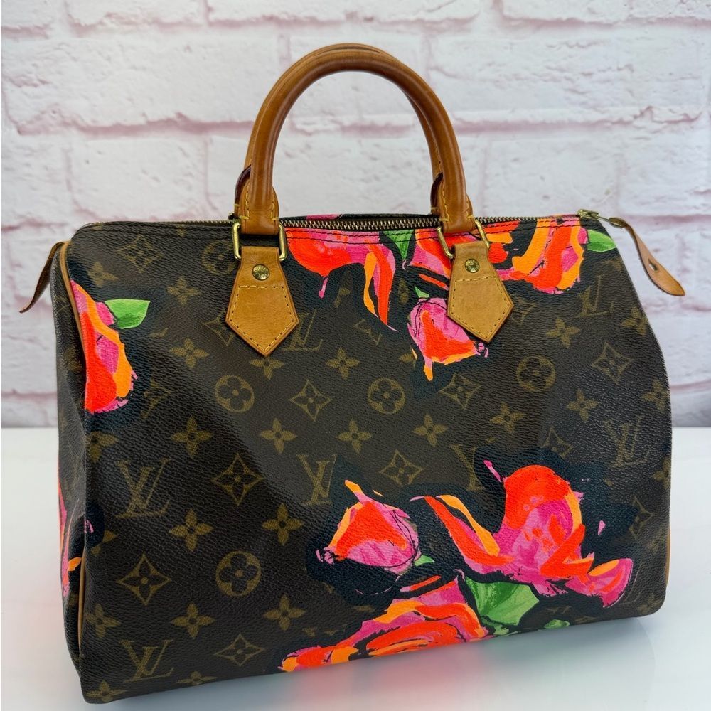 Louis Vuitton Stephen Sprouse Limited Edition Roses Monogram Speedy 30